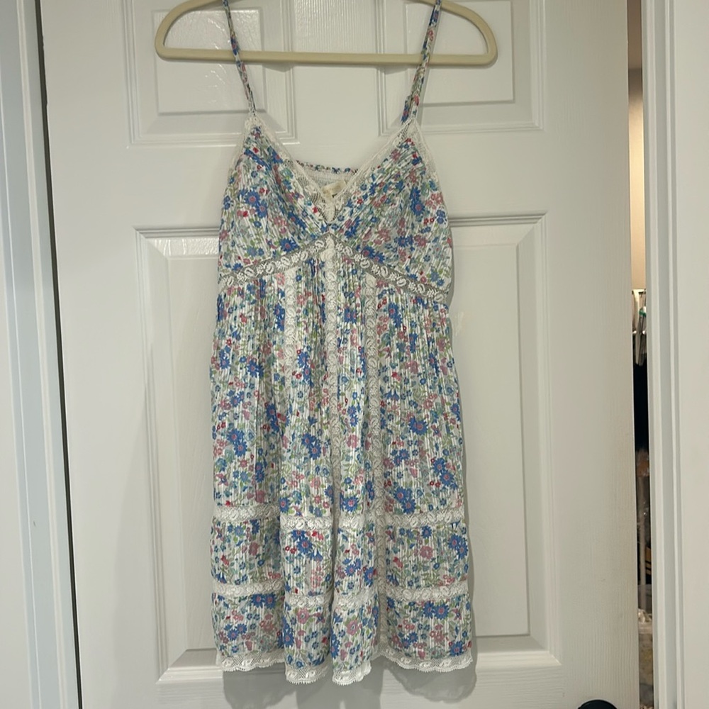 Loveshackfancy sun dress small pink blue docila